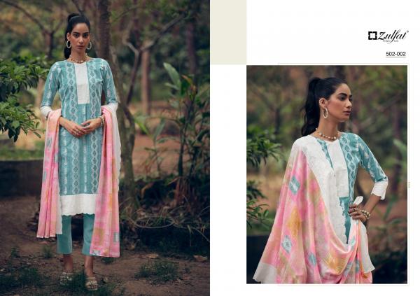 Zulfat Mashq Designer Cotton Dress Material Collection